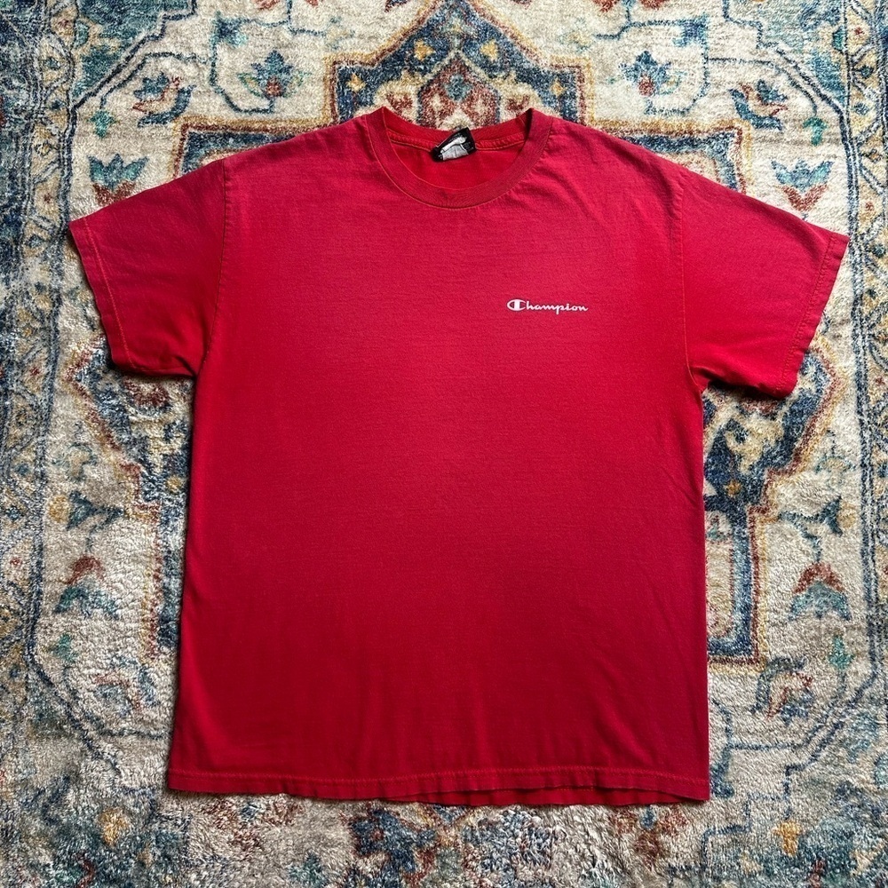 Vintage Champion Logo T-shirt Large